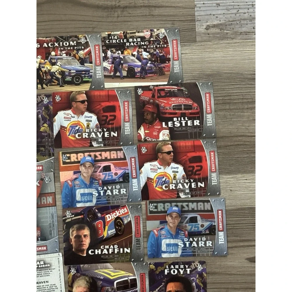 2003 Press Pass Team Craftsman NASCAR Truck Series 21 Card Lot Foil Inserts